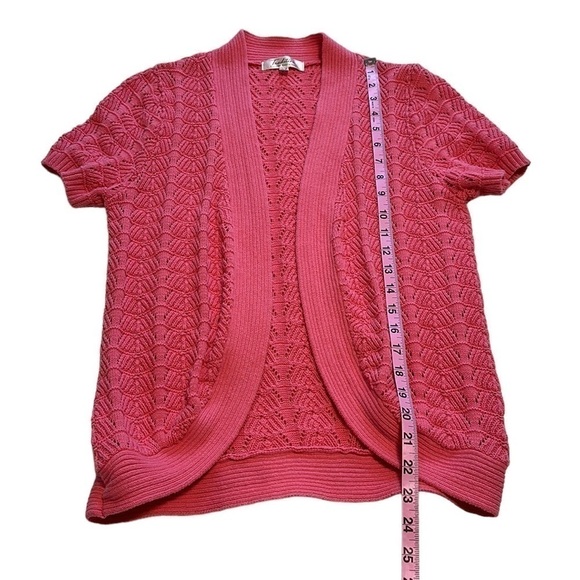 Vintage Pink Knit Bolero Shrug - Size Medium - Picture 5 of 5